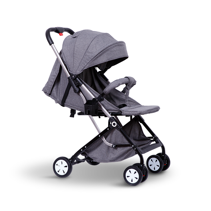Carrinho de bebê T300 leve com três dobras adequado para bebês de 0 a 3 anos